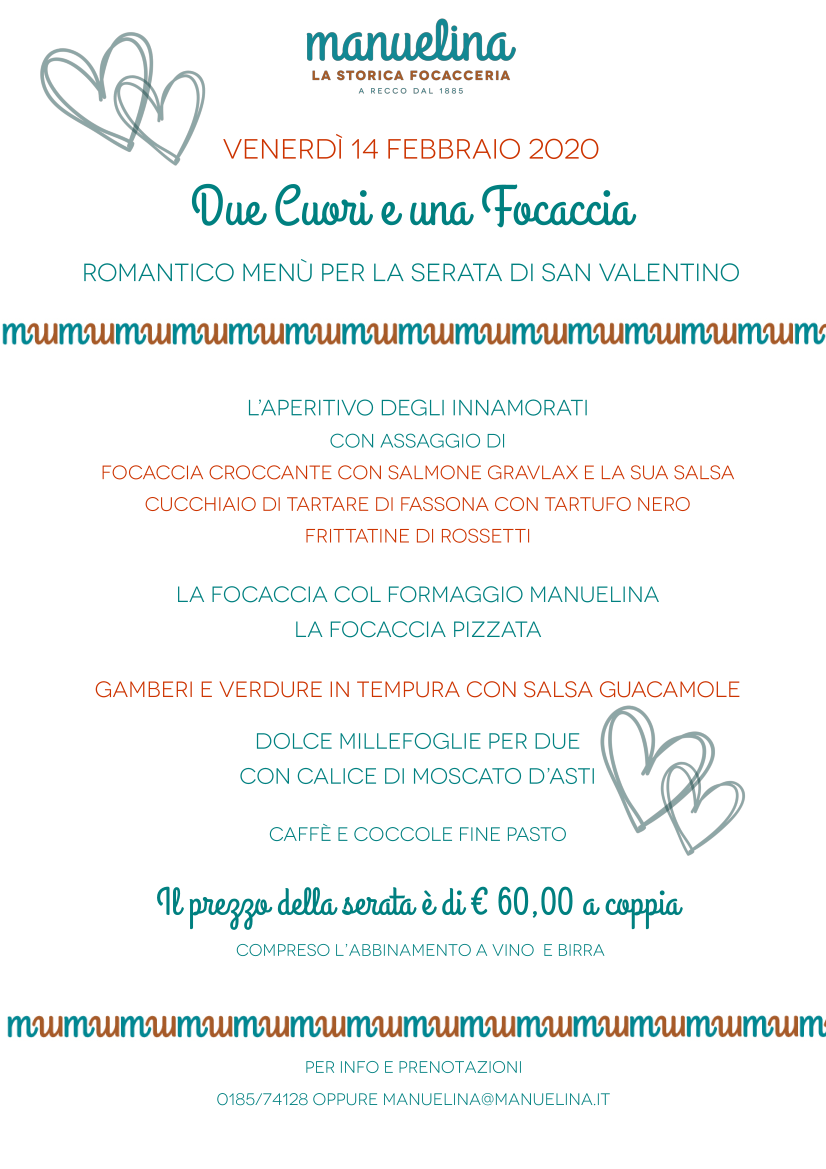 San Valentino Focacceria 2020